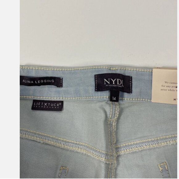 NWT NYDJ Alina Ankle Legging Jeans - Valhalla Size 14 - Picture 6 of 10